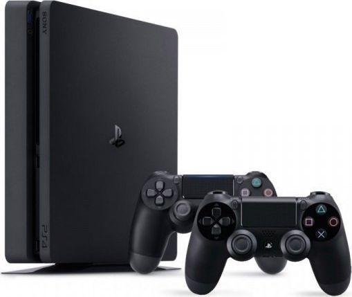 Sony Playstation 4 Slim 1TB (Black) + DualShok, фото 1