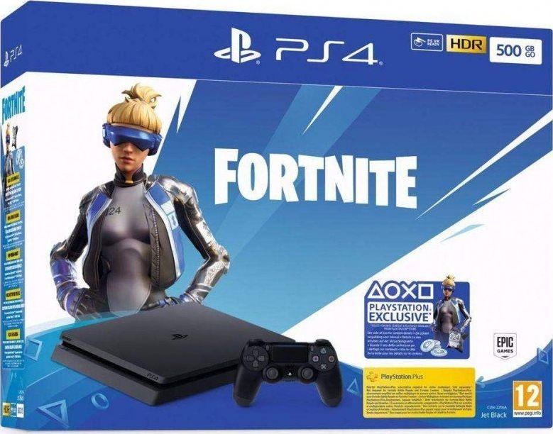 Sony Playstation 4 Slim 500GB (Black) + FORTNITE NEO VERSA BUNDLE