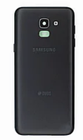 Задняя крышка для Samsung J600F Galaxy J6 (2018), черная, оригинал
