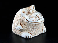 Статуэтка Кот Гуляка Netsuke charm Гипс 5х5х4 см (14714)