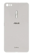 Задняя крышка для Asus ZenFone 3 Ultra (ZU680KL), серебристая, оригинал