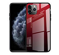 Чехол бампер Primolux Gradient Glass для Apple iPhone 11 Pro Max - Red