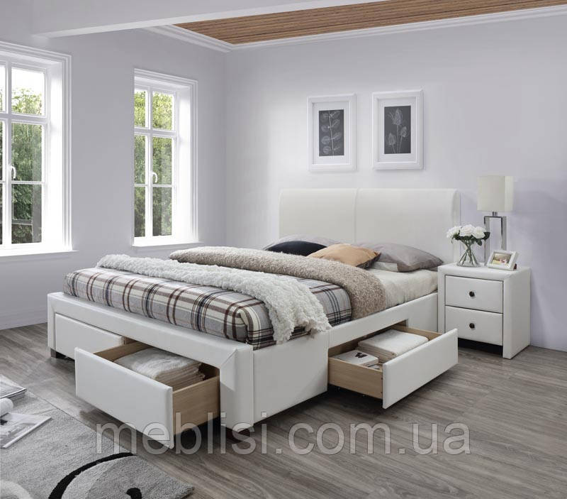 Ліжко MODENA 2 160 білий Halmar