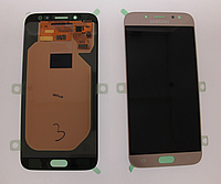 Дисплей (модуль) + тачскрин (сенсор) для Samsung Galaxy J7 2017 J730 | J730F (золотой цвет, OLED)
