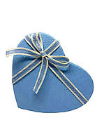 Подарункова коробочка у формі серця. Блакитна.