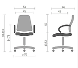 Крісло офісне Спайдер Richman хром чорна сітка-спинка для персоналу школяру, фото 6