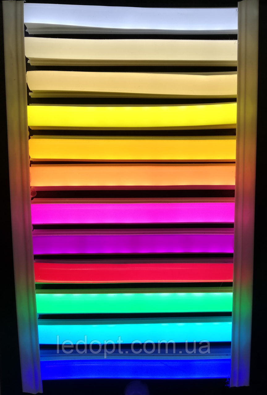 Світлодіодна стрічка Led гнучкий неон 12v 13W 2835/120 ip65 O (Помаранчевий) neon