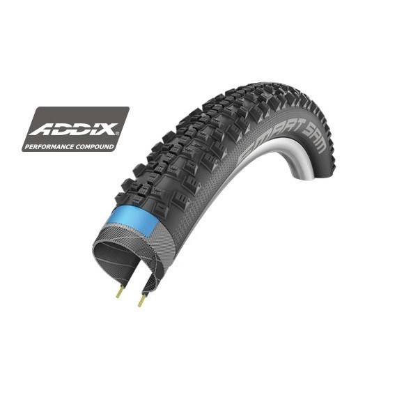 Покрышка 27.5x2.60 650B (65-584) Schwalbe SMART SAM Performance DD Folding B/B-SK HS476 Addix, 67EPI 35B EK
