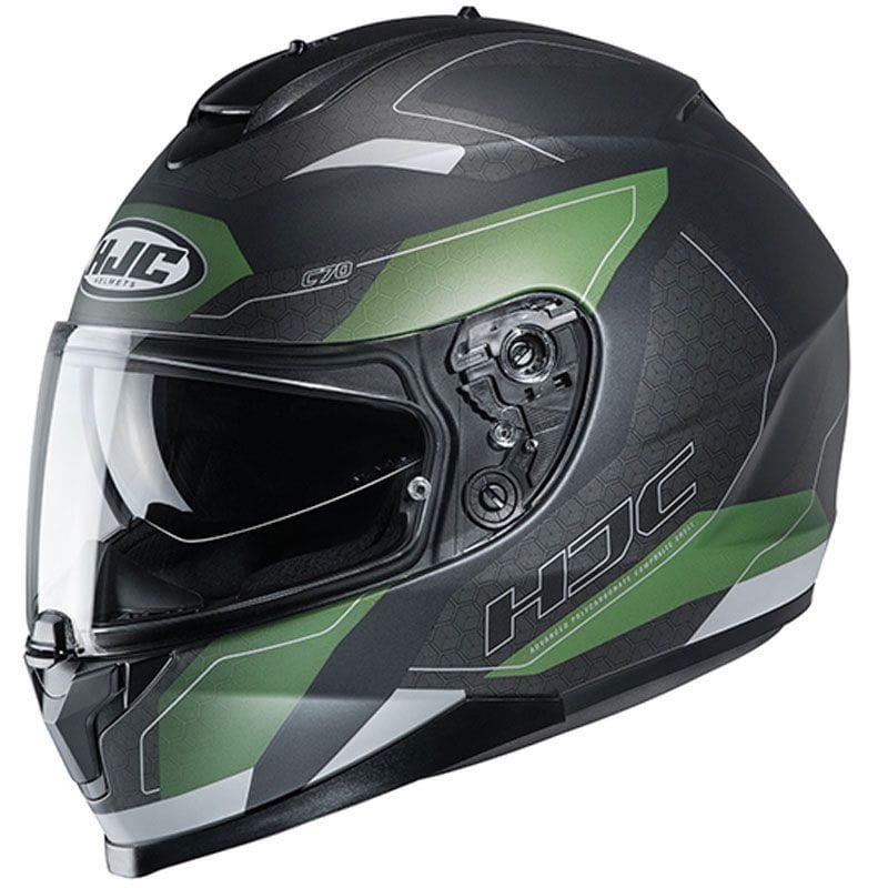Мотошолом HJC C70 Canex (зелений)