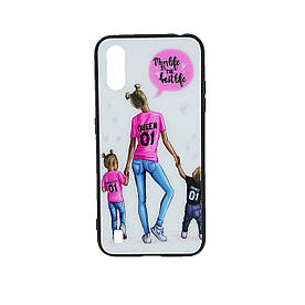 Дзеркальний чохол для Samsung Galaxy A01 A01 A01 з яскравим малюнком Girl Case, Mom Life