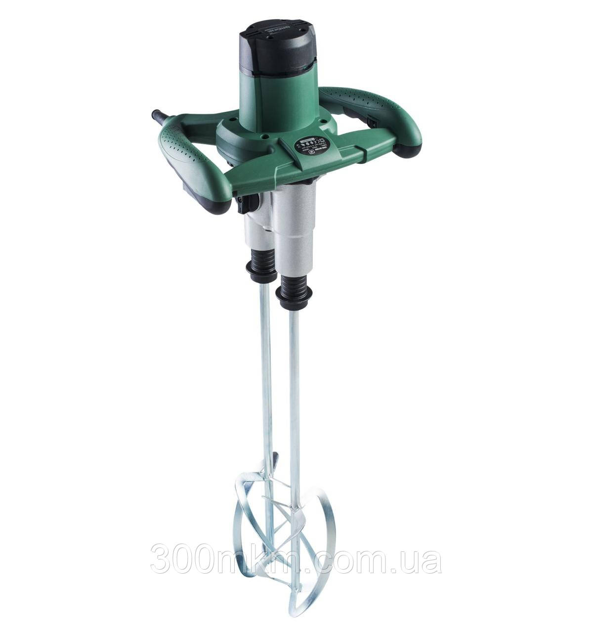 Двороторний електрозмішувач GMV 18-2 D, міксер будівельний для перемішування лакофарбового матеріалу, фото 1