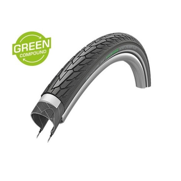 Покрышка 28x1.60 700x40C (42-622) Schwalbe ROAD CRUISER PLUS PunctureGuard, TwinSkin B/B+RT HS484 GREEN 50EPI