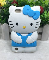 Пластиковый чехол "Kitty" для iPhone 4/4s синий