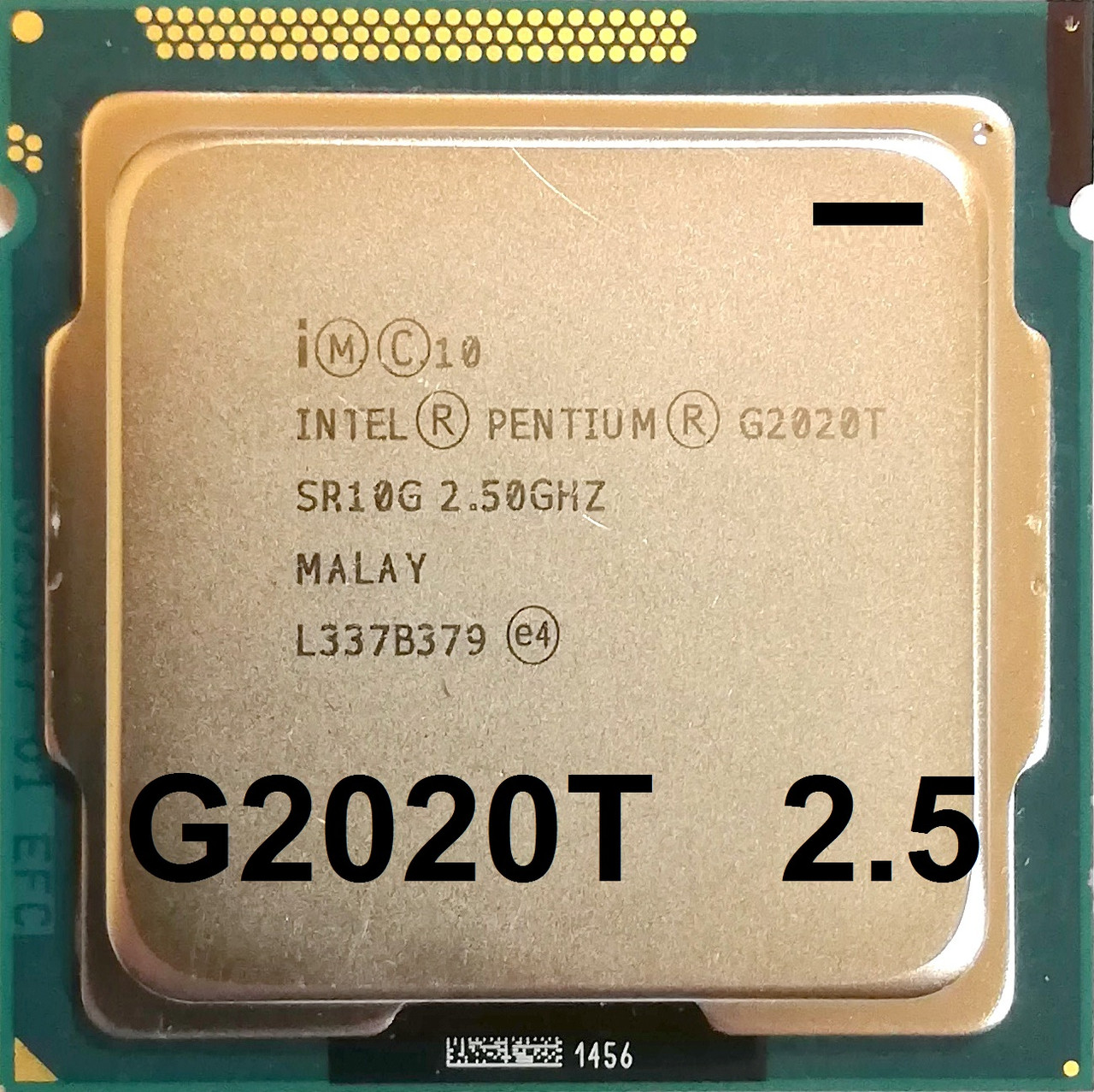 Процесор Intel Pentium G2020T P0 SR10G 2.5 GHz 3M Cache 1333MHz FCLGA 1155 Б/В - МІНУС