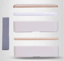 Ланч бокс подвійний Wooden Style MHZ WS-001 1200мл, бежевий, фото 6
