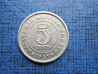 Монета 5 центів Малайя і Британське Борнео 1961