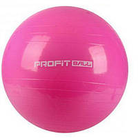 Фітбол м'яч для фітнесу посилений Profit 0384 85 см Pink