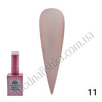 Global Fashion Каучукова база для гель-лаку френч, Rubber Base Coat French 11, 15 мл.