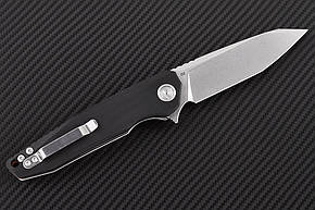 Ніж складаний CH KNIVES з ручкою зі сталевих лайнерів, покритих шорсткими накладками з композиту G10, фото 3