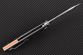 Ніж складаний CH KNIVES з ручкою зі сталевих лайнерів, покритих шорсткими накладками з композиту G10, фото 4