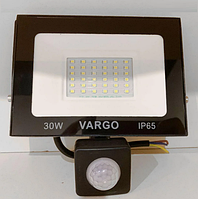 LED прожектор c датчиком движения VARGO 30W 220V 6500K (V-330330)