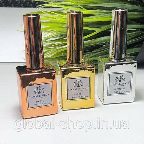 База для гель-лаку Global Fashion 15 мл Rubber Base Coat