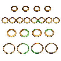 Набор медных шайб для ремонта топливной системы МТЗ-80, ЮМЗ-6, СМД (20 шт)
