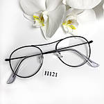 Іміджеві окуляри в чорній оправі, фото 5
