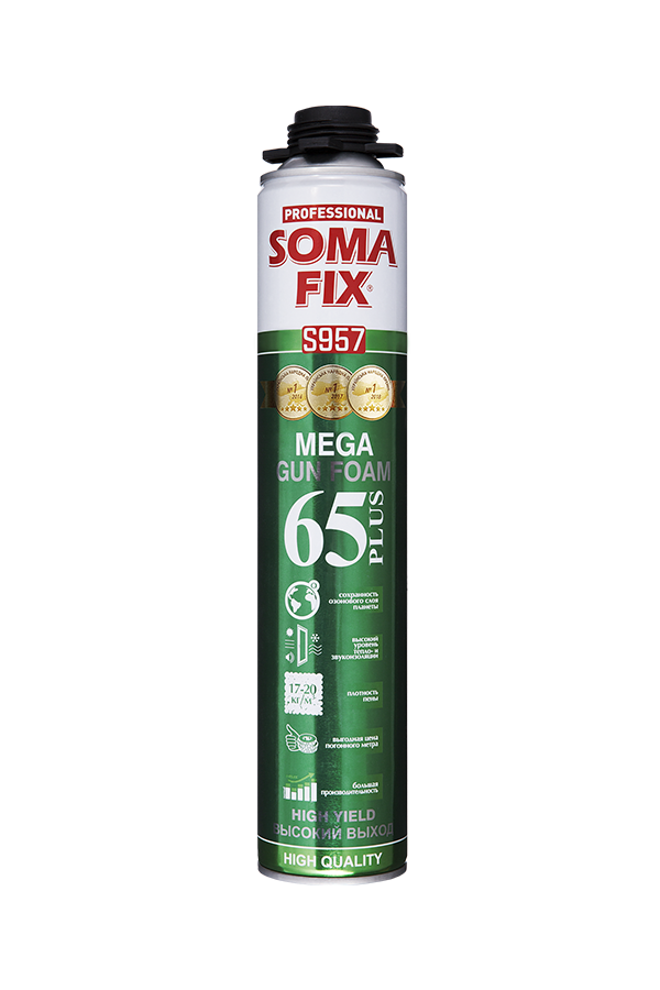 Піна монтажна професійна SomaFix Mega 65 Plus