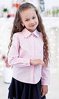 Школьная блузка Свит блуз классическая со скрытой застежкой мод. 2001 розовая р.128