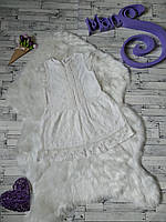 Платье Zara на девочку белое с кружевом на рост 92-94 см
