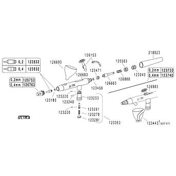Аерограф Harder&Steenbeck ULTRA 0.2 мм (125503), фото 1