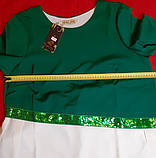 Костюм брючний жіночий зелений с пайетками 52 54, фото 3