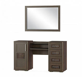 Туалетний столик Меблі Сервіс Токіо 1Д+4Ш венге темний