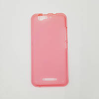 Чохол-бампер силікон TPU матовий для GSmart Guru G1 Рожевий