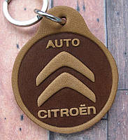 Автобрелок из кожи Citroën Ситроен брелок для ключей