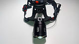 Налобний ліхтар акумуляторний BL-T30-P50, над'яскравий, ЗУ microUSB, 2x18650, фото 5