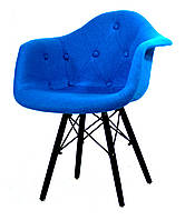 Кресло Leon BK Soft Wool, синий