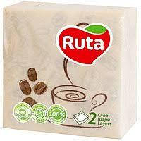 Салфетки "Ruta" 24*24 "Кофе" 2слойные.40шт.