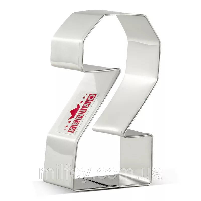 Вирубка для пряника Цифра 2 (8.6 см), фото 1