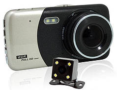 Автомобільний відеореєстратор DVR CT503 HD 1080P 4" з двома камерами