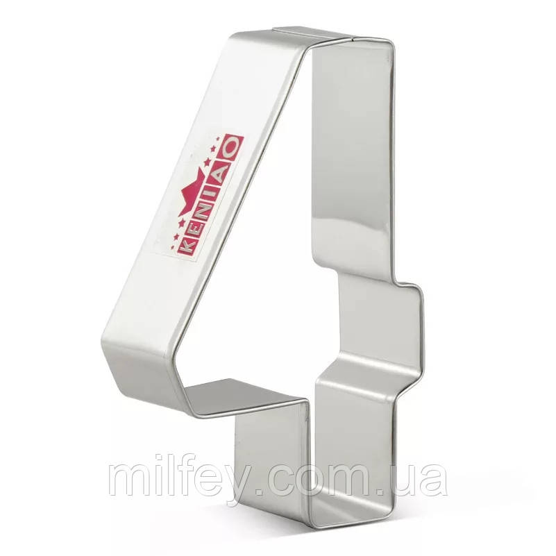 Вирубка для пряника Цифра 4 (8.8 см), фото 1