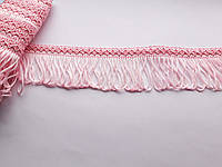 Бахрома декоративна шовкова, рожева сітла 5см. БД 0102
