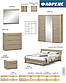 Ліжко з приліжковими тумбами система Флоренс 160х200 секвойя (з ламелями) Меблі Сервіс, фото 3
