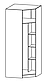 Шафа кутовий Фантазія венге темний + дуб самоа Меблі Сервіс (87.5х87.5х216 см), фото 2