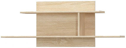 Полку Типс Дуб самоа + Білий Меблі Сервіс (120х21.6х45.4 см)