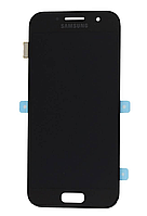 Дисплей (екран) для Samsung A320F Galaxy A3 (2017) + тачскрін, чорний, Black Sky, TFT,