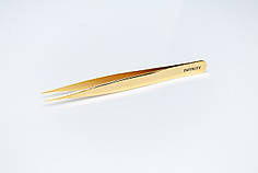 Пінцет прямий INFINITY, колір GOLD