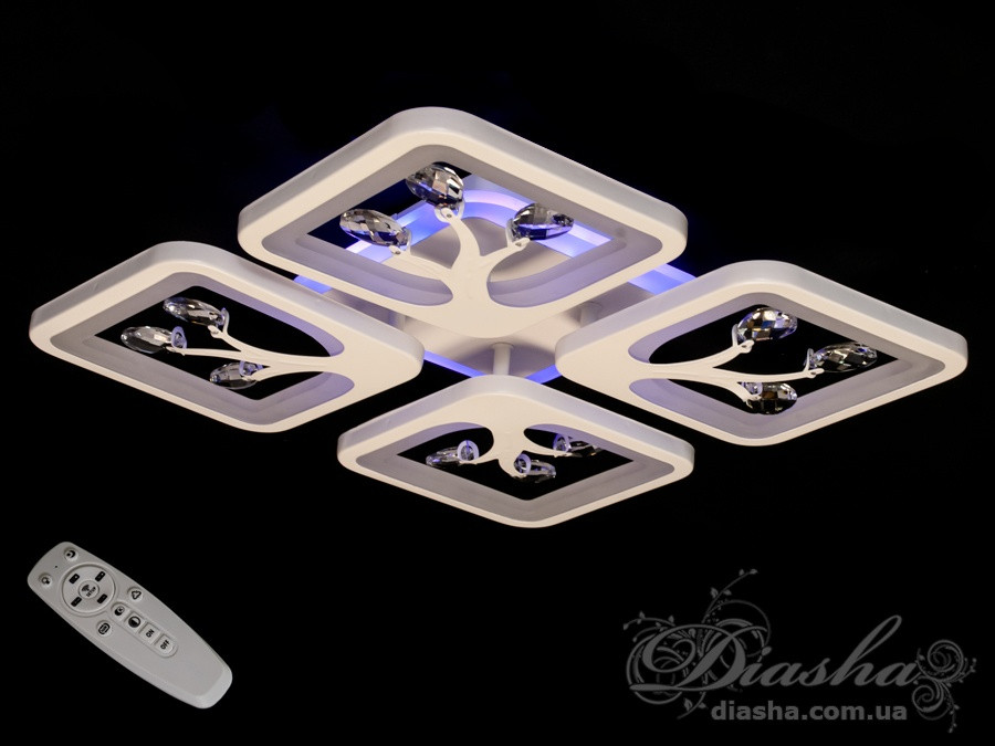 Світлодіодна люстра Diasha S8157/4WH LED 3color dimmer