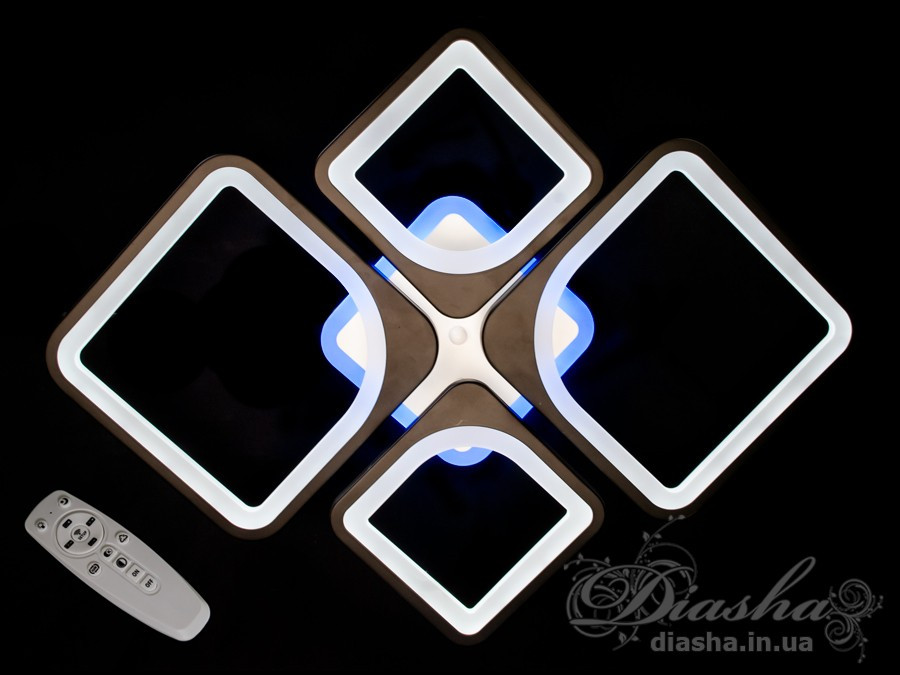 Світлодіодна люстра Diasha 8060/2+2BK LED 3color dimmer